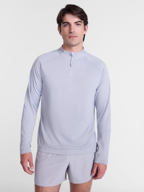 Men's and Big Men's Performance Quarter Zip Pullover, Sizes XS-4XLT