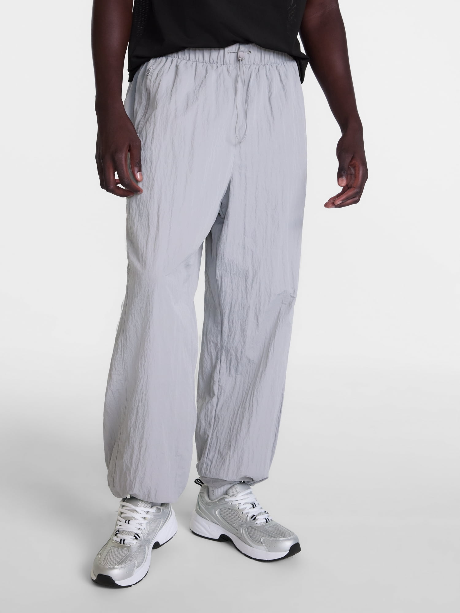 Avia Men's Loose Fit Track Pants with Bungee Cord Hem Adjuster, Sizes XS-3XL