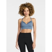 Avia Womens Medium Support Molded Plunge Sports Bra, Sizes S-L