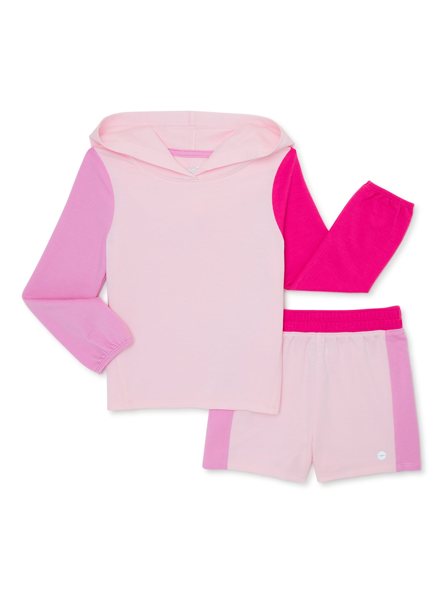 Avia Toddler Girls Performance Hoodie and Shorts Set, 2Piece, 12
