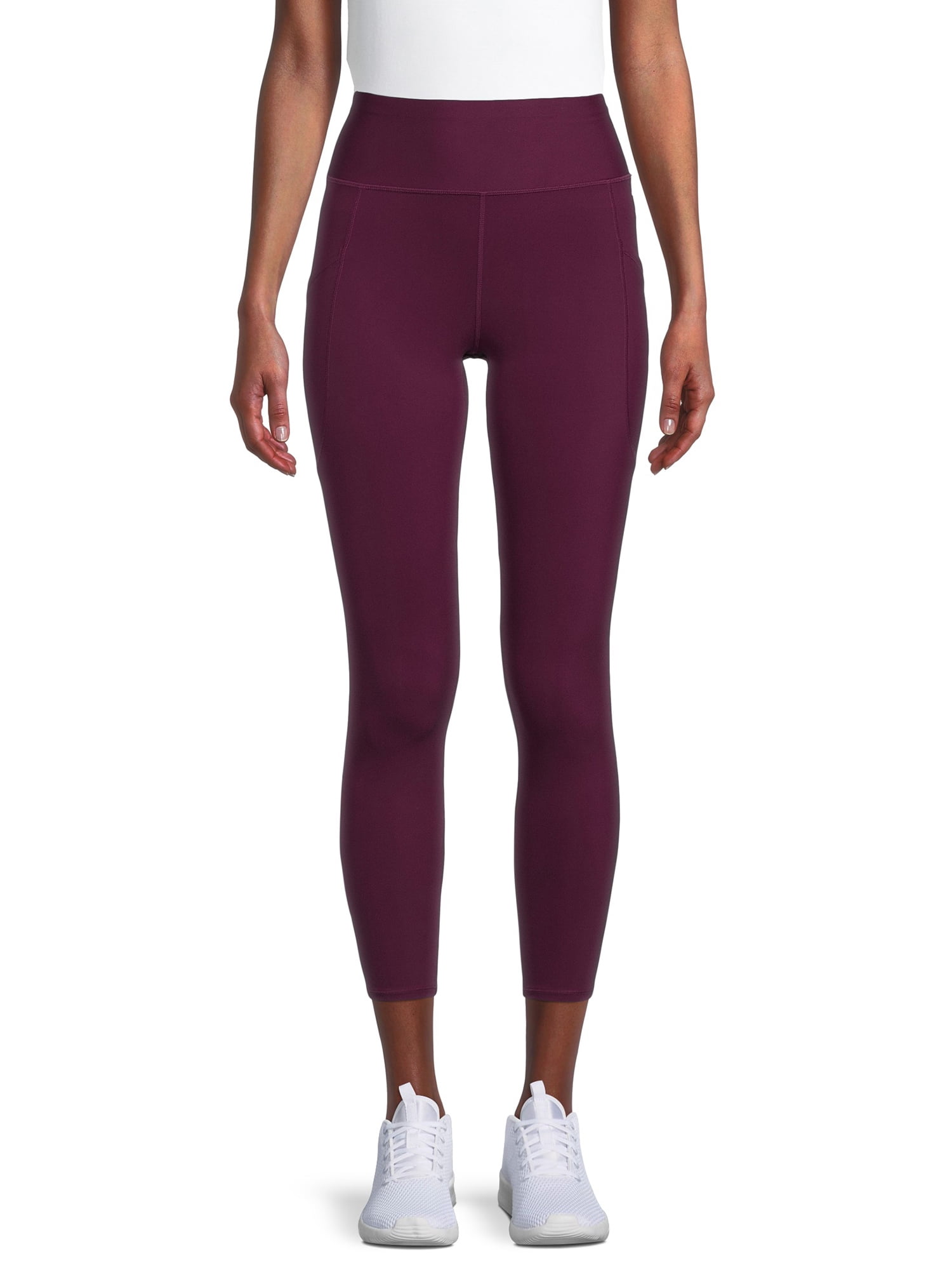 AVIA FLEX-TECH Women's 7/8ths Length Leggings (Purple Oxford, Large) at   Women's Clothing store