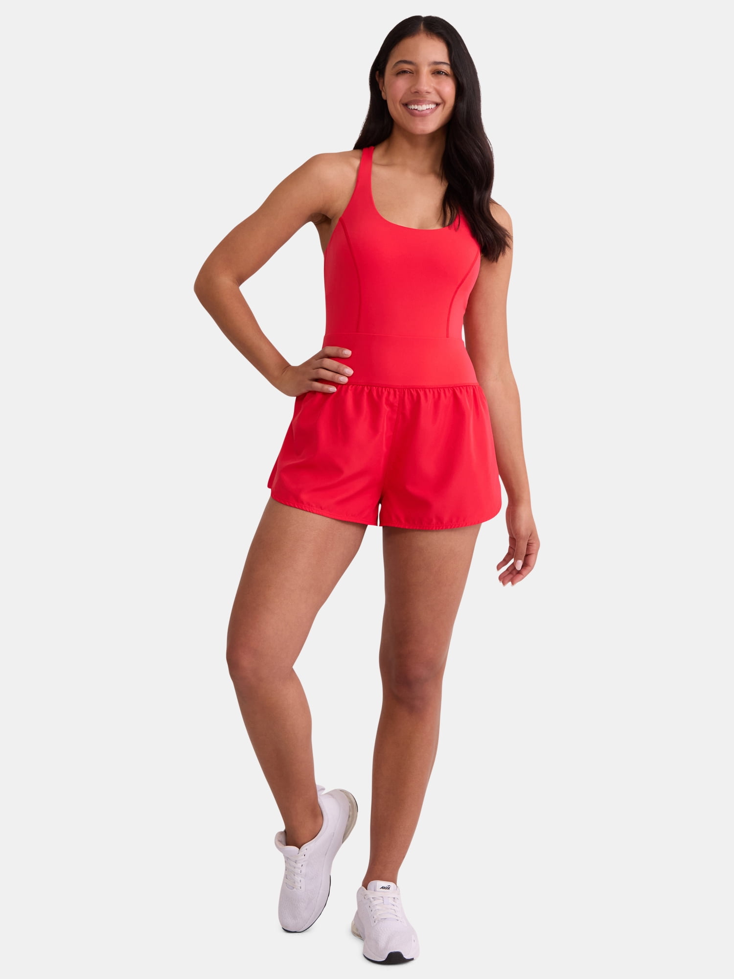 Avia Women's Active Bodysuit with Built-in Bra, Sizes XS-XXXL