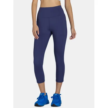 Avia Women's Capri Leggings with Side Pockets, Sizes XS-XXL