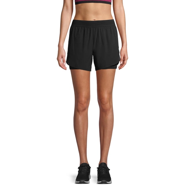 Avia Women's Active Mesh Running Short with Bike Liner