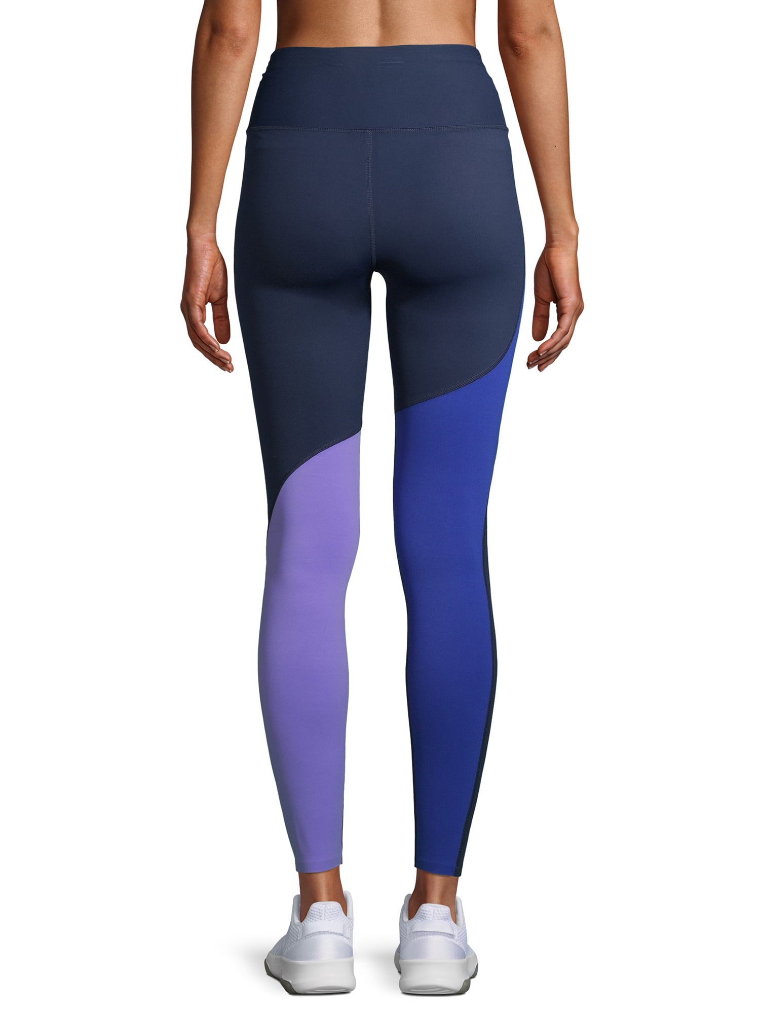Avia / Color Block Athletic Stretch Leggings Yoga Pants Zip Pocket / Size XS  0-2