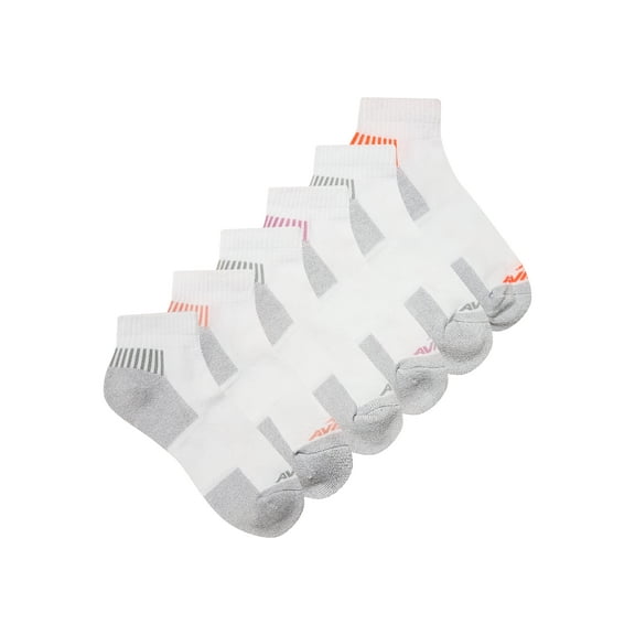 Avia Women's All Sport Cushion Ankle Socks, 6-Pack