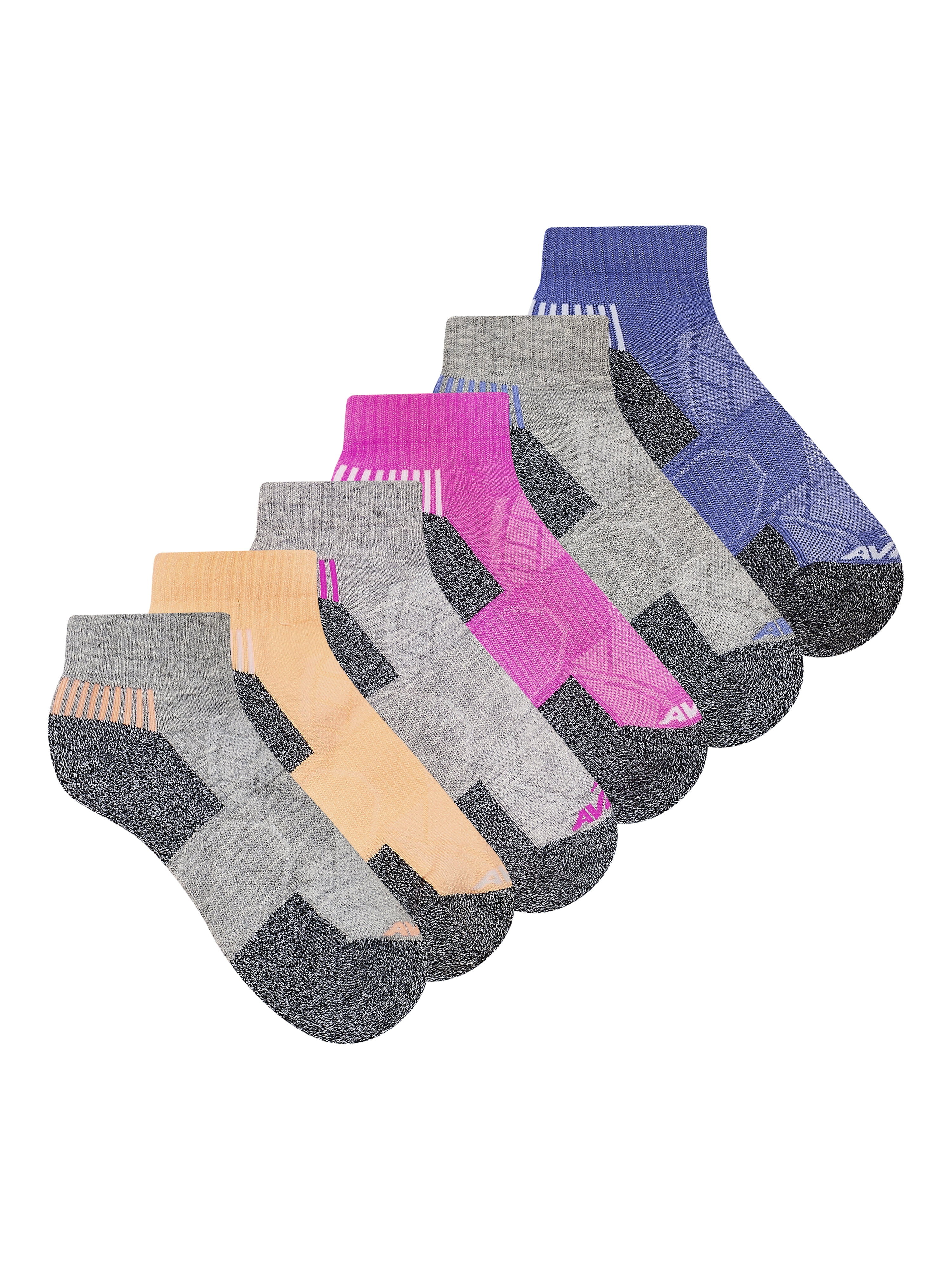 Avia Women's All Sport Cushion Ankle Socks, 6-Pack