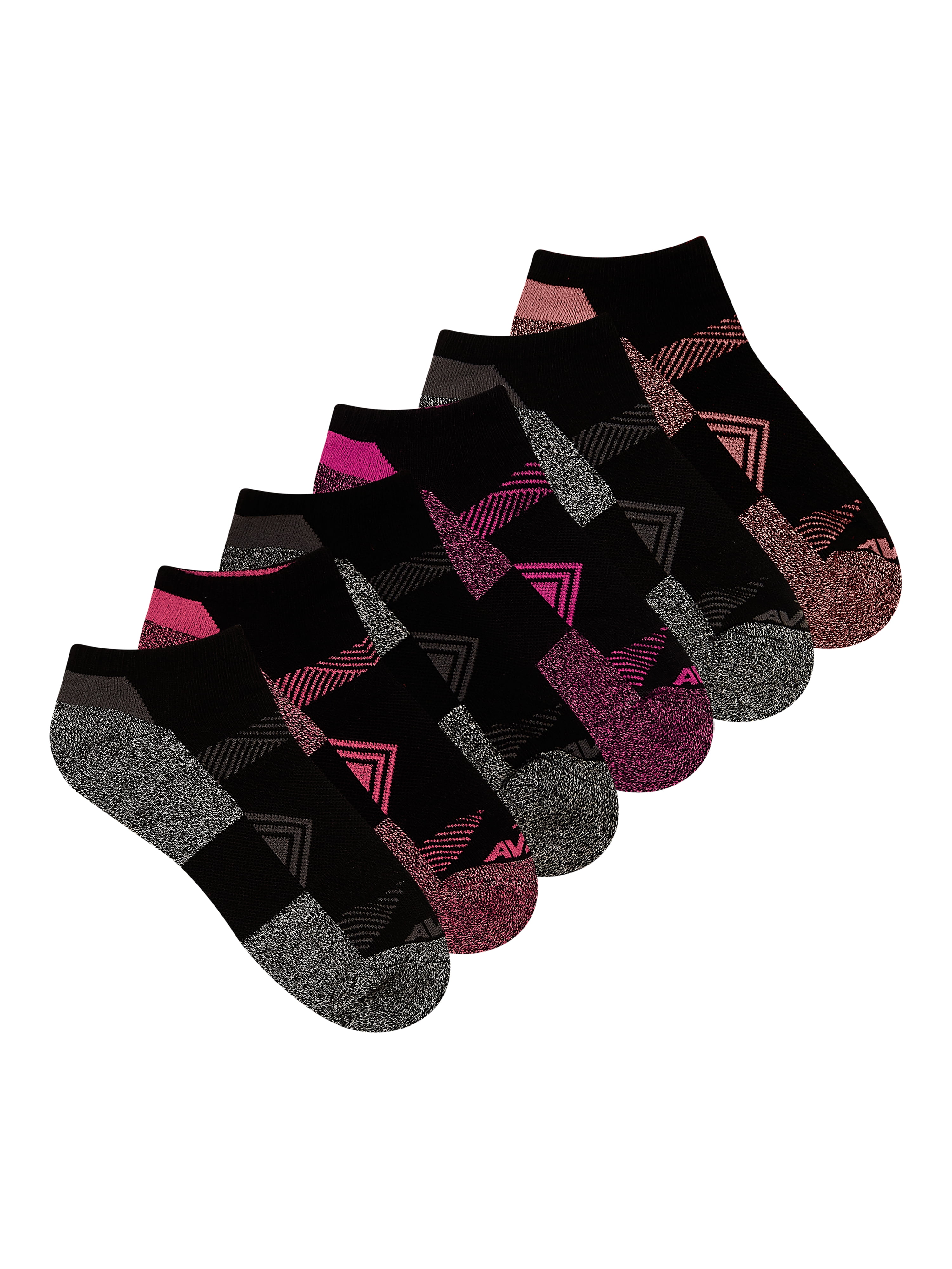 Avia Women's All Sport Cushion Low Cut Socks, 6-Pack