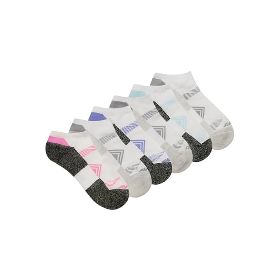 Avia Women's All Sport Cushion Low Cut Socks, 6-Pack