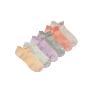 Avia Women's All Sport Cushion Low Cut Socks With Tabs, 6-Pack