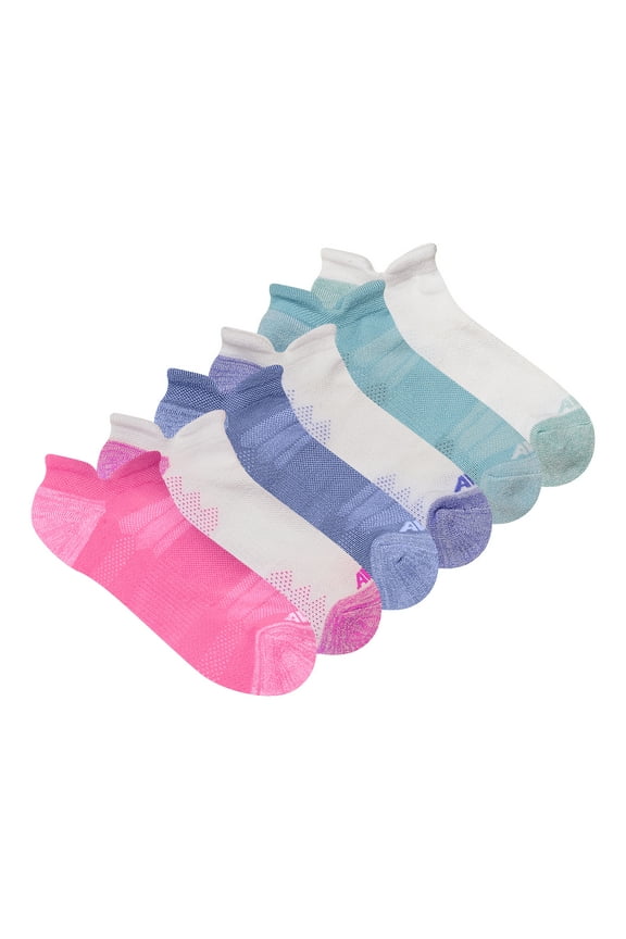 Women's All Sport Cushion Low Cut Socks with Tabs, 6-Pack