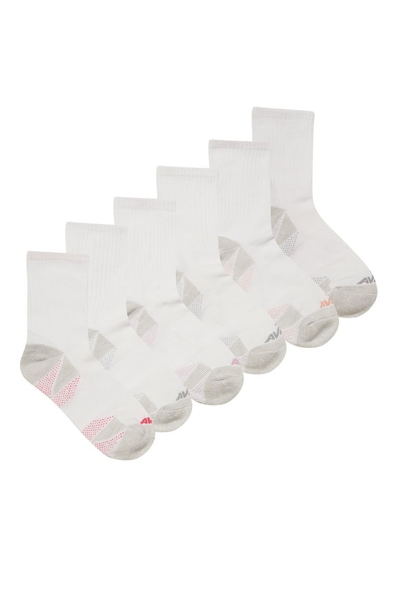 Women's All Sport Cushion MidCrew Socks, 6-Pack