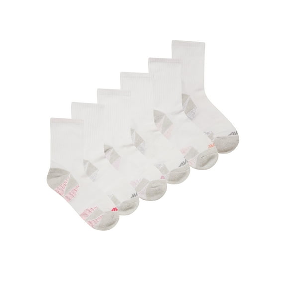 Avia Women's All Sport Cushion MidCrew Socks, 6-Pack