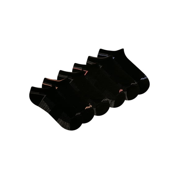 Avia Women's All Sport Cushion No Show Socks, 6-Pack