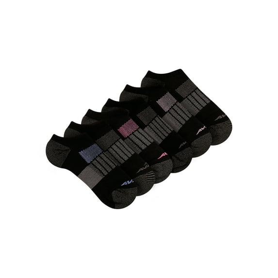 Avia Women's All Sport Athletic Cushion No Show Socks, 6-Pack