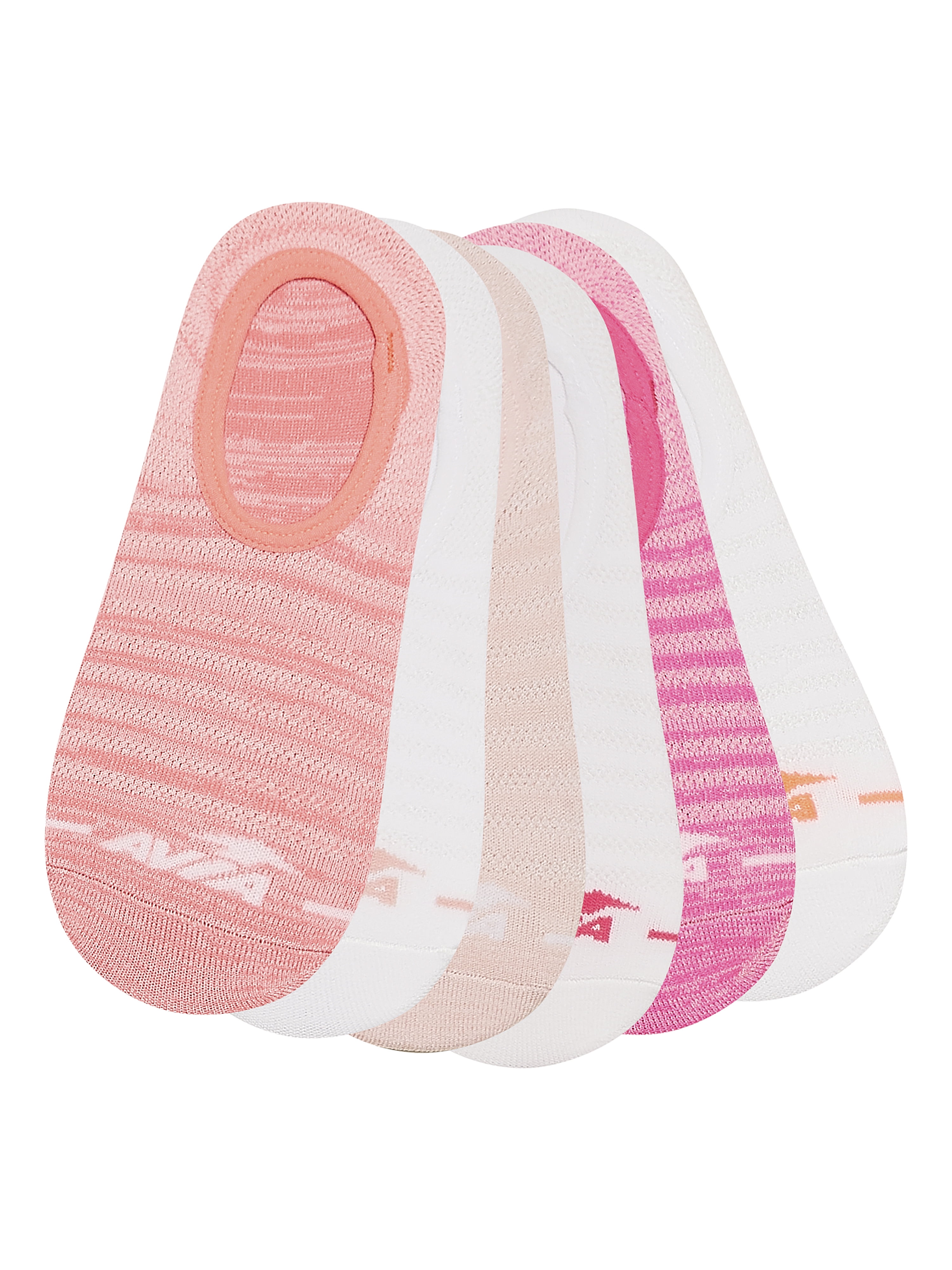 Avia Women's All Sport No Show Liner Socks, 6-Pack