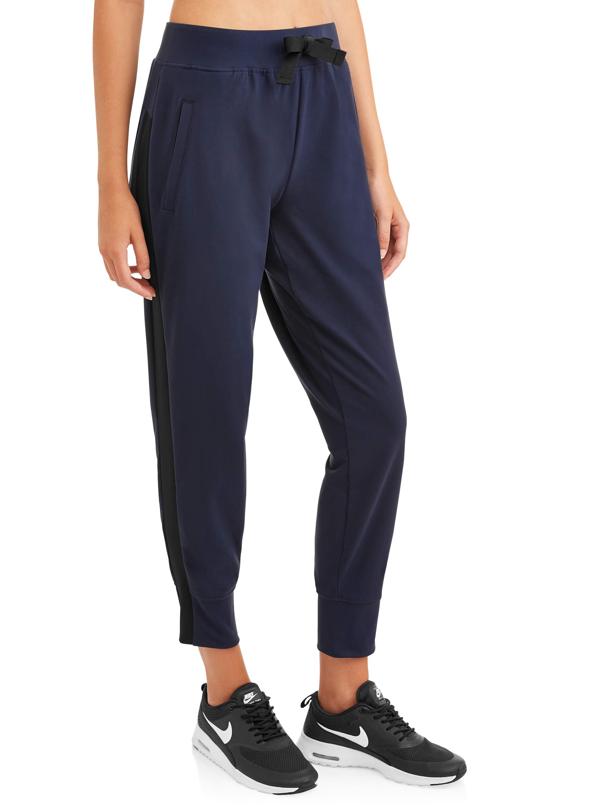 Avia Women's Athleisure Jogger Crop With Side Stripe - image 1 of 4