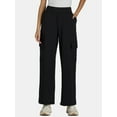 thumbnail image 1 of Avia Women's Athleisure Plush Fleece Adjustable Hem Cargo Pants, Sizes XS-XXXL, 1 of 5