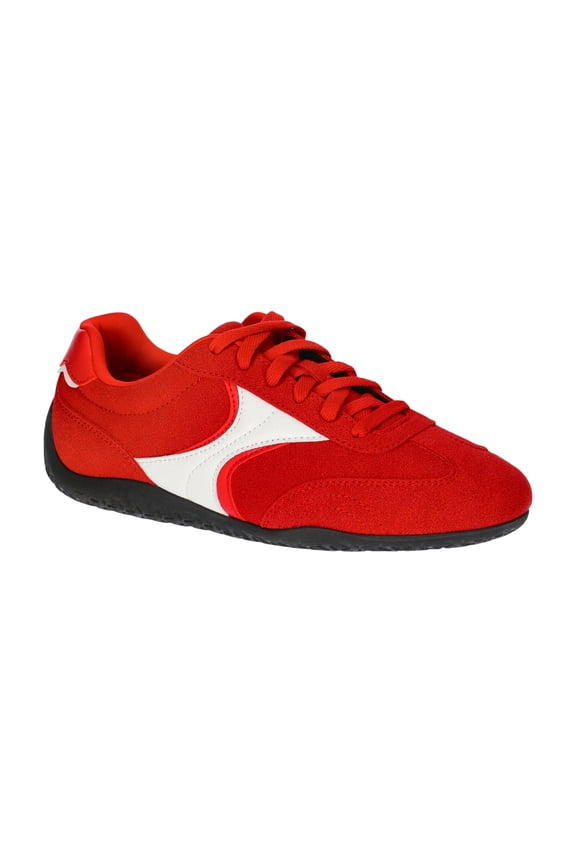 Women's Faux Suede Athletic Lifestyle Sneakers