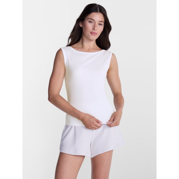 Avia Women's Boatneck Tank Top, Sizes XS-XXXL
