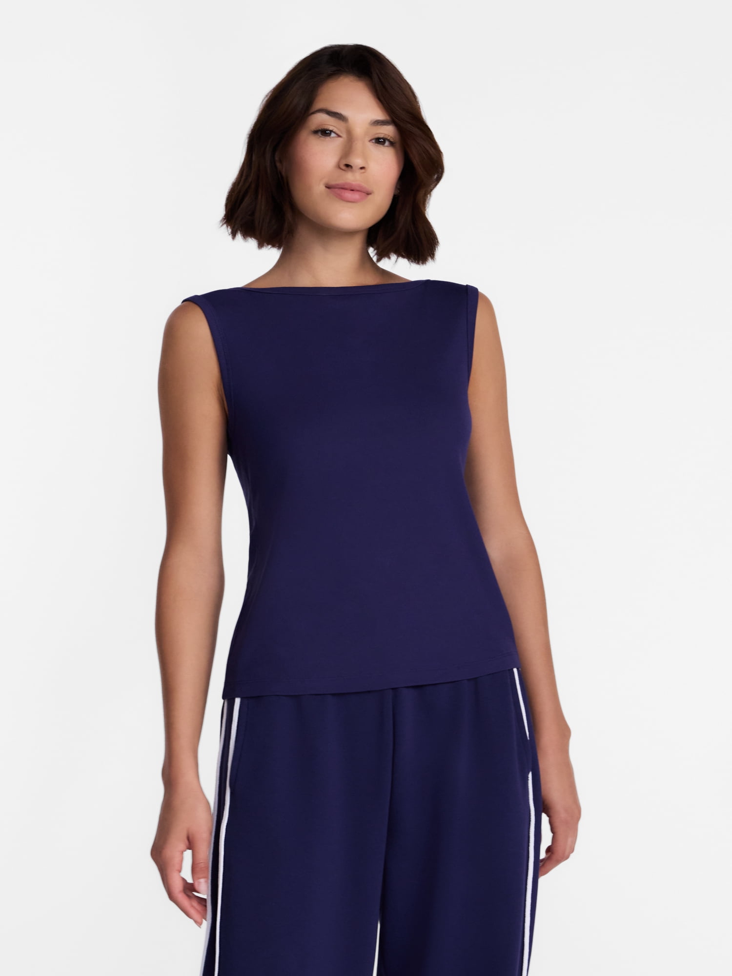 Avia Women's Boatneck Tank Top, Sizes XS-XXXL