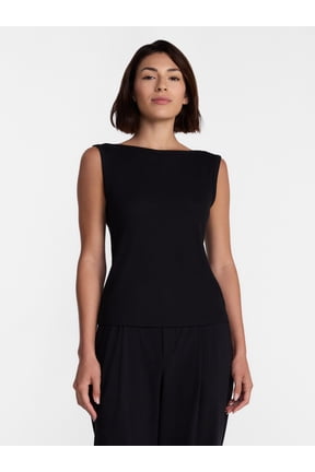 Women's Boatneck Tank Top, Sizes XS-XXXL