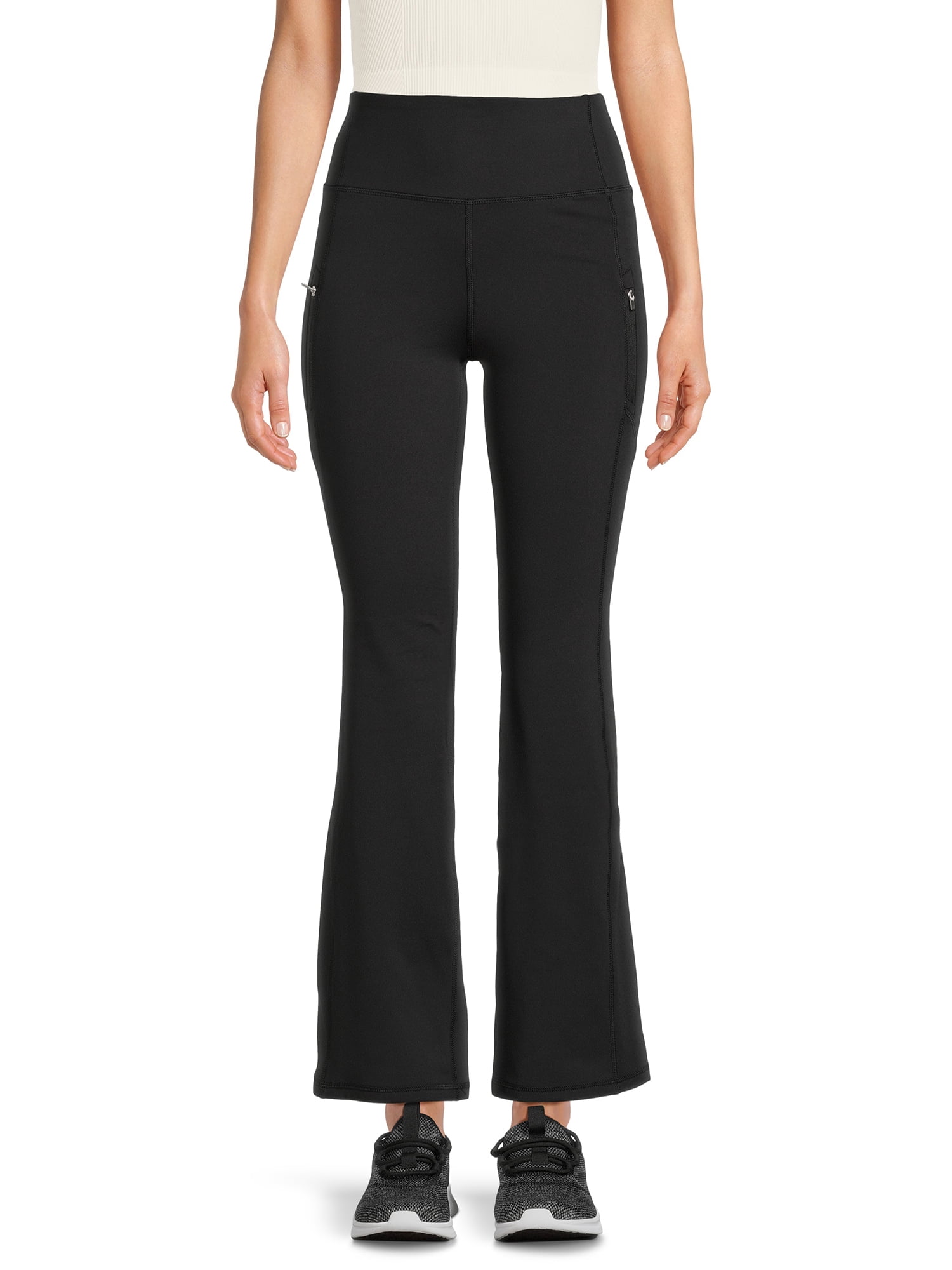 Avia Women’s Brushed Leggings with Zipper Pockets - Walmart.com