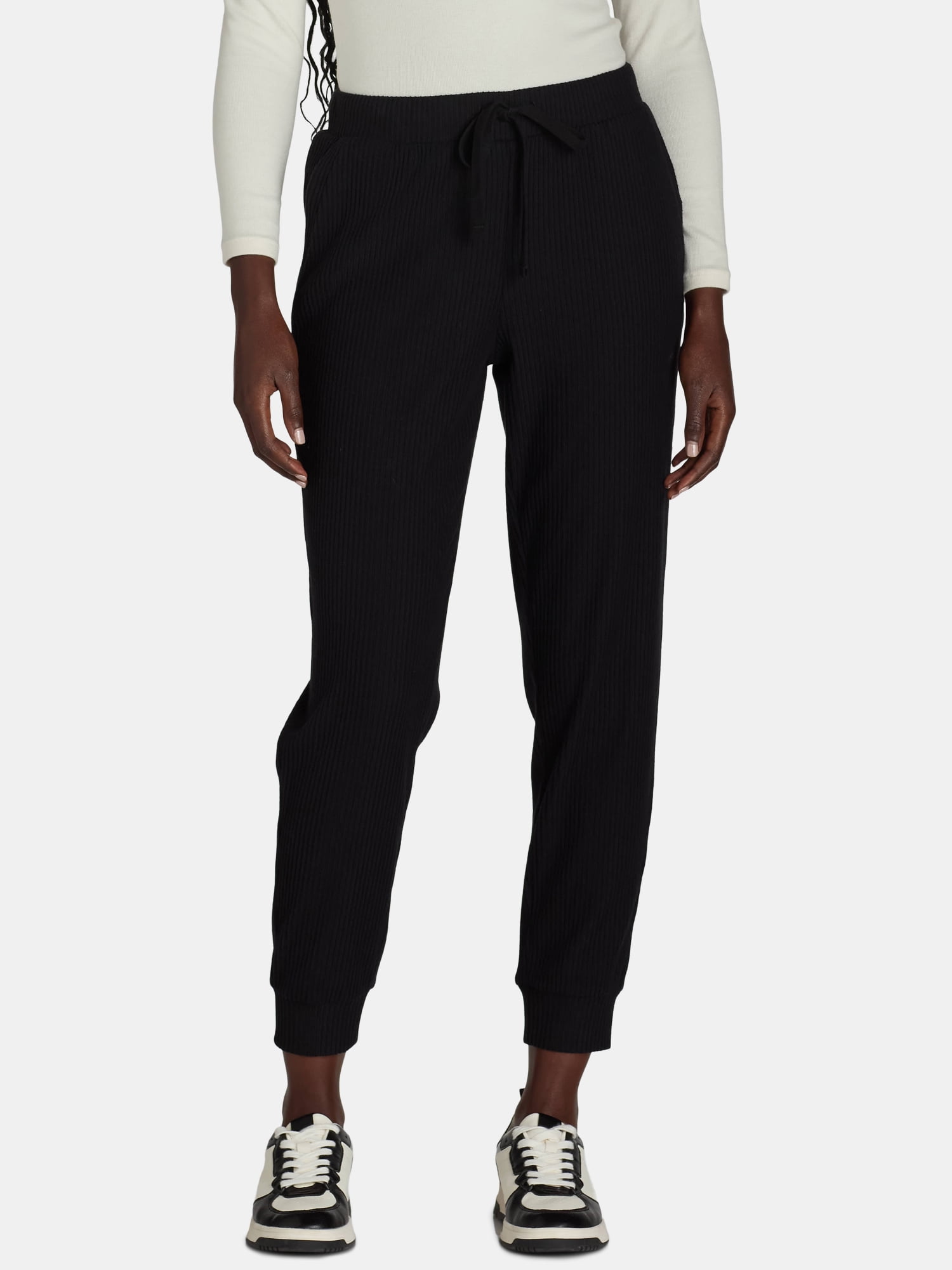 Avia Women s Brushed Rib Joggers Sizes Xs xxxl Black