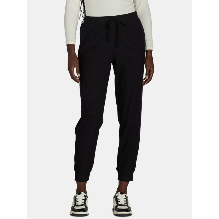 Avia Women s Brushed Rib Joggers Sizes Xs xxxl Black