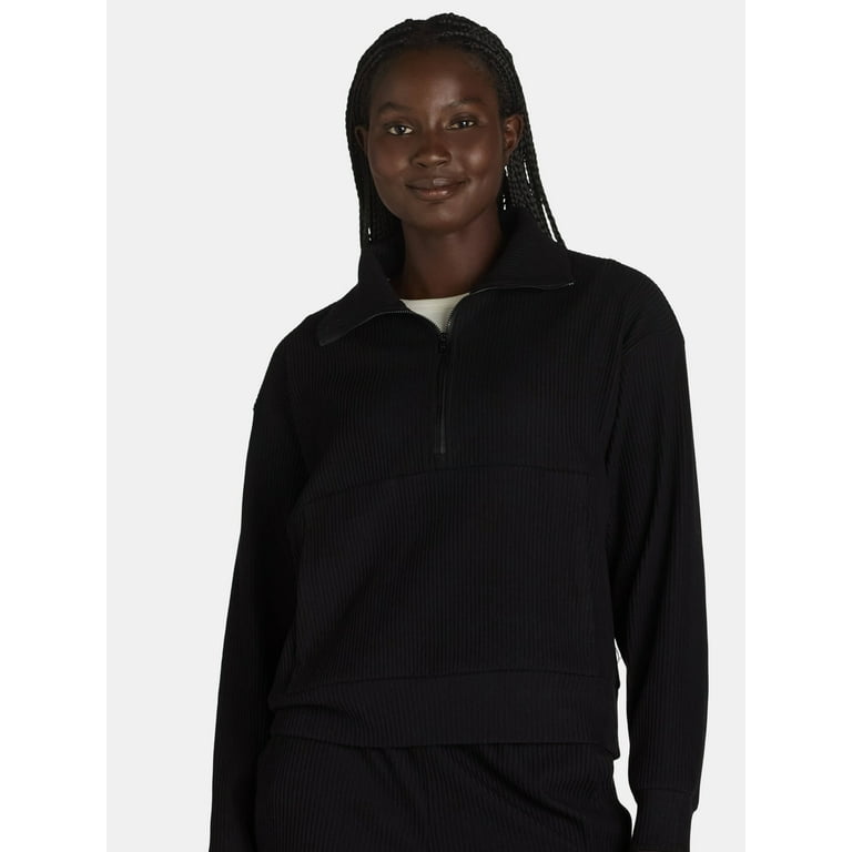 Avia Women s Brushed Rib Pullover Sizes XS XXXL Walmart