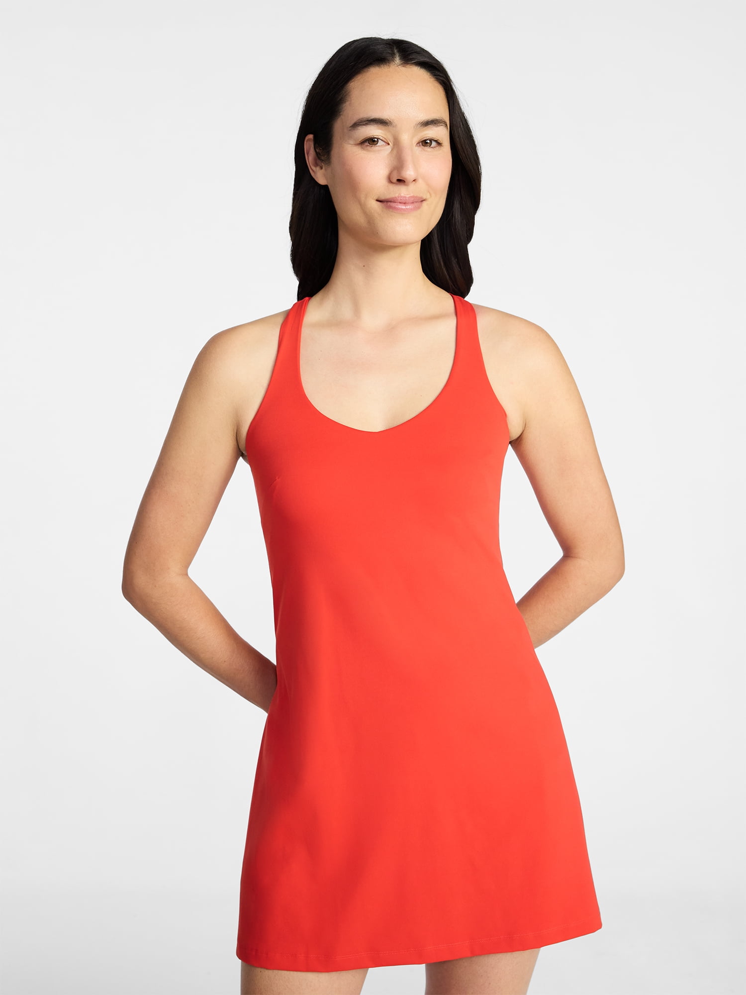 Avia Women's and Women's Plus Active Dress with Built In Bra, Sizes XS-4X