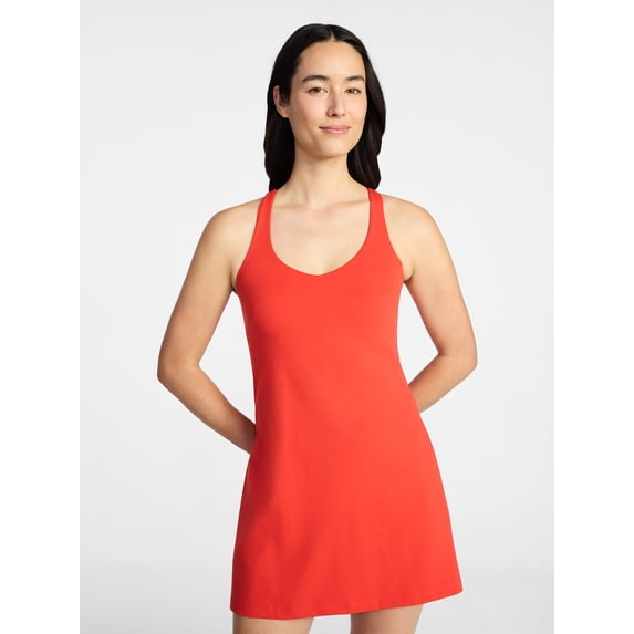 Avia Women's and Women's Plus Active Dress with Built In Bra, Sizes XS-4X