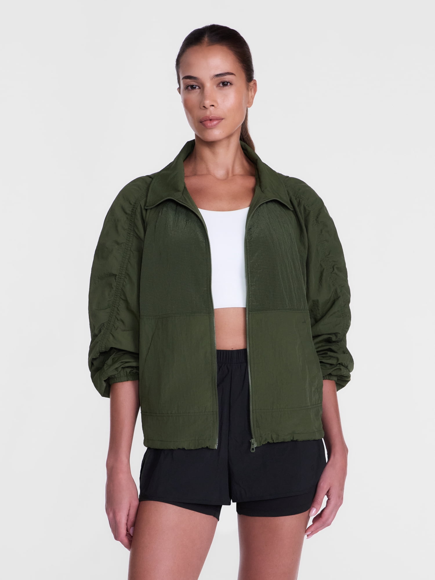 Avia Women's Ripstop Cargo Jacket with Hood, Sizes XS-XXXL