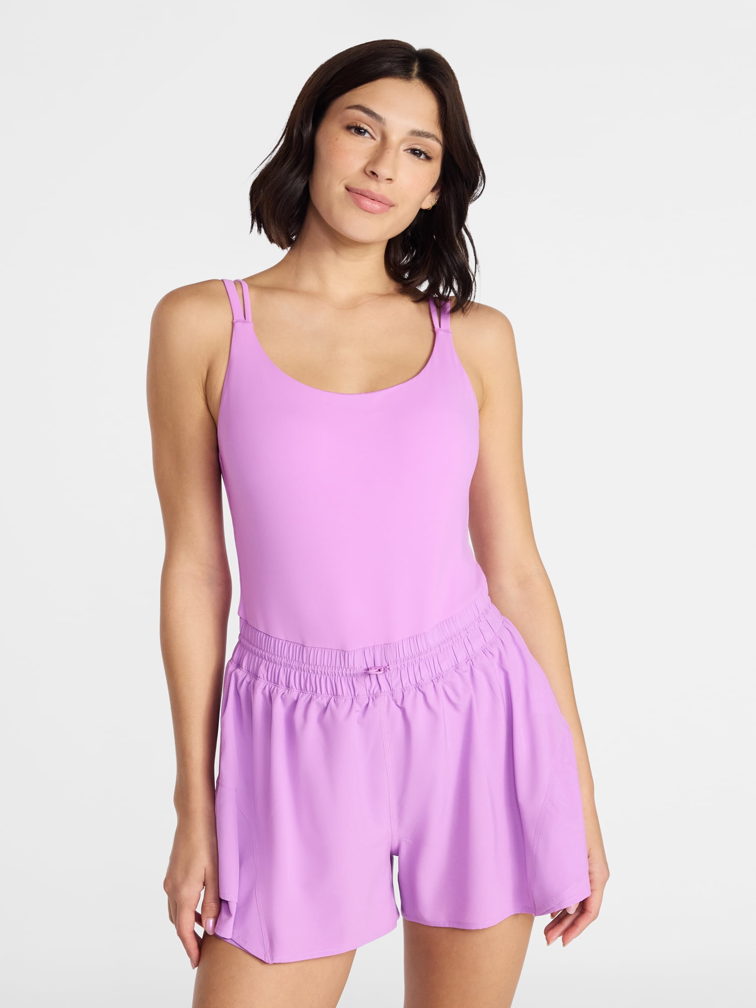 Avia Women's and Women's Plus Cinched Waist Romper, Sizes XS-4X