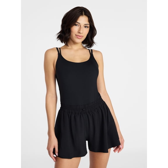 Avia Women's Clinched Waist Romper, Sizes XS-4X