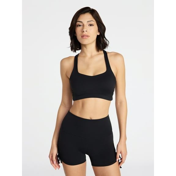 Avia Women's Color Side Ruched Sports Bra, Sizes XS-XXXL