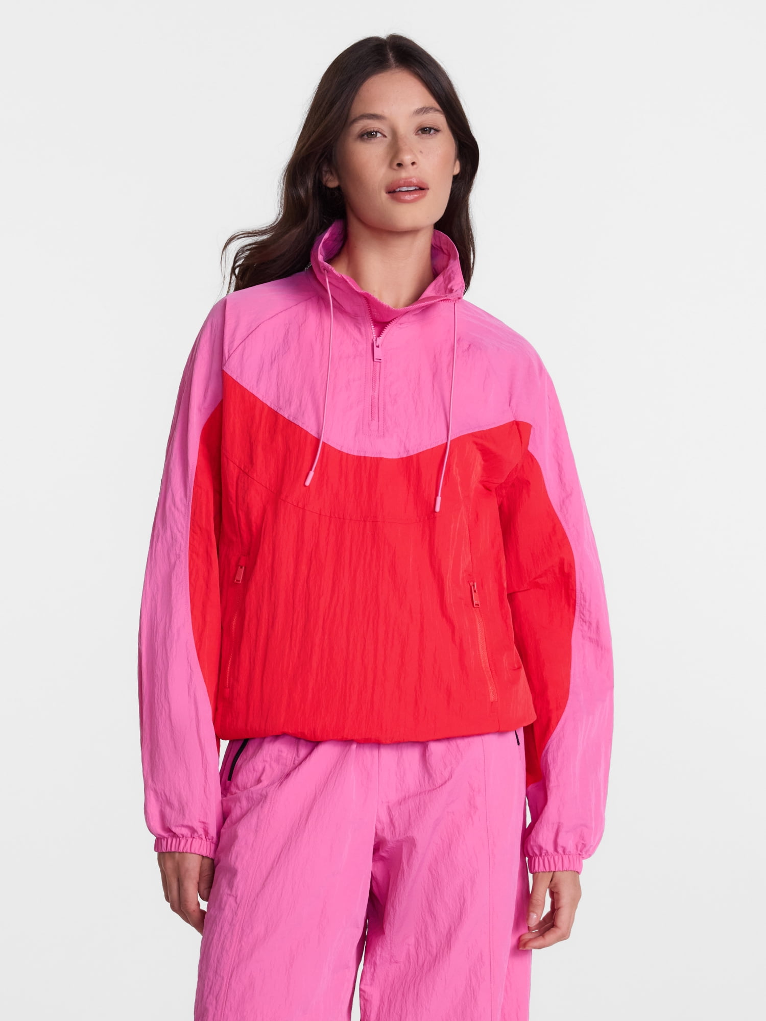 Avia Women's Colorblocked Pullover Nylon Jacket, Sizes XS-XL