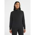 thumbnail image 1 of Avia Women's Corded Open Neck Polo Top with Long Sleeves, Sizes XS-3XL, 1 of 5
