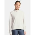 thumbnail image 1 of Avia Women's and Women's Plus Corded Mock Neck Pullover with Long Sleeves, Sizes XS-4X, 1 of 5