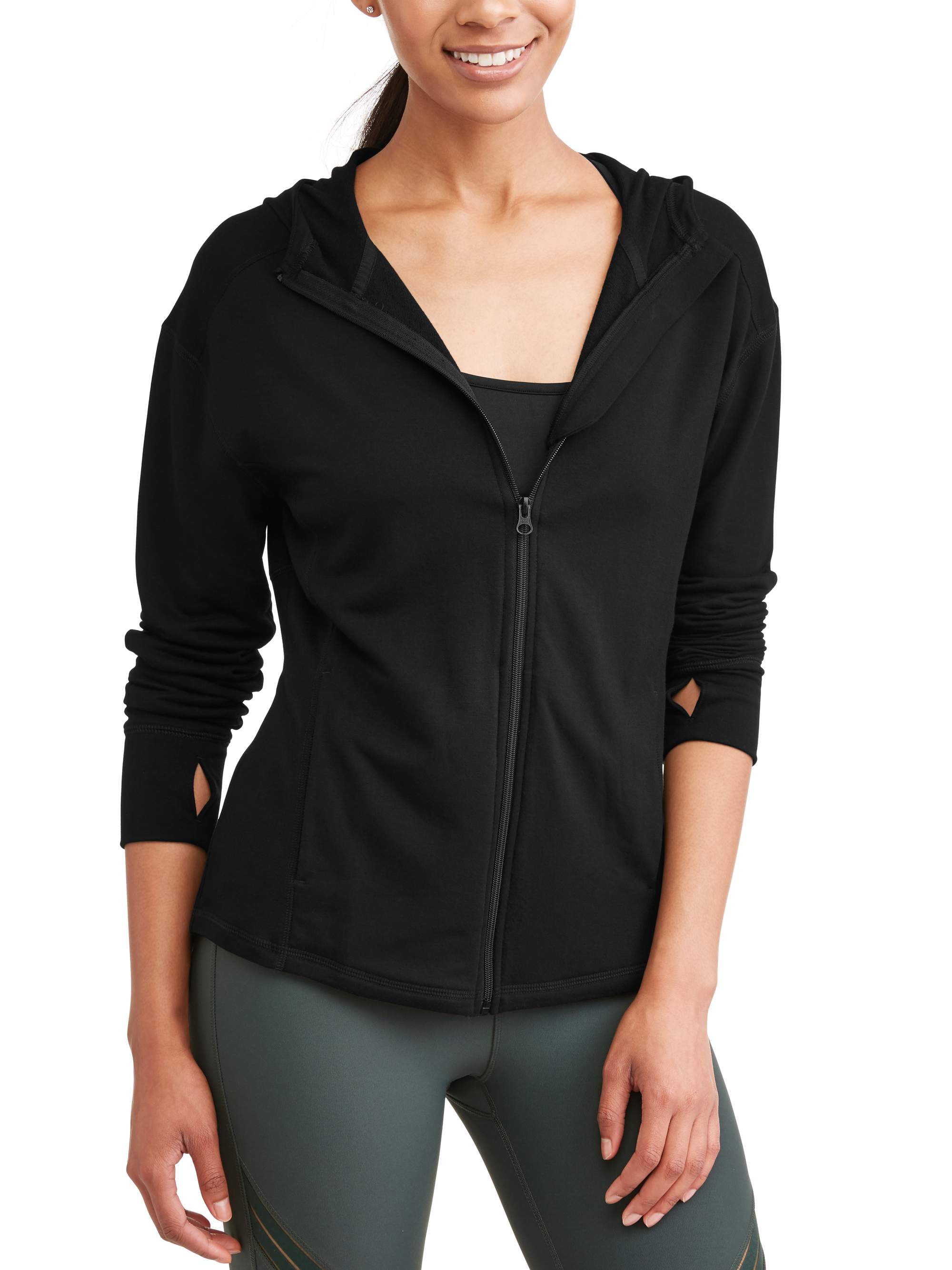Avia Women's Core Active Full Zip Hoodie with Thumbholes