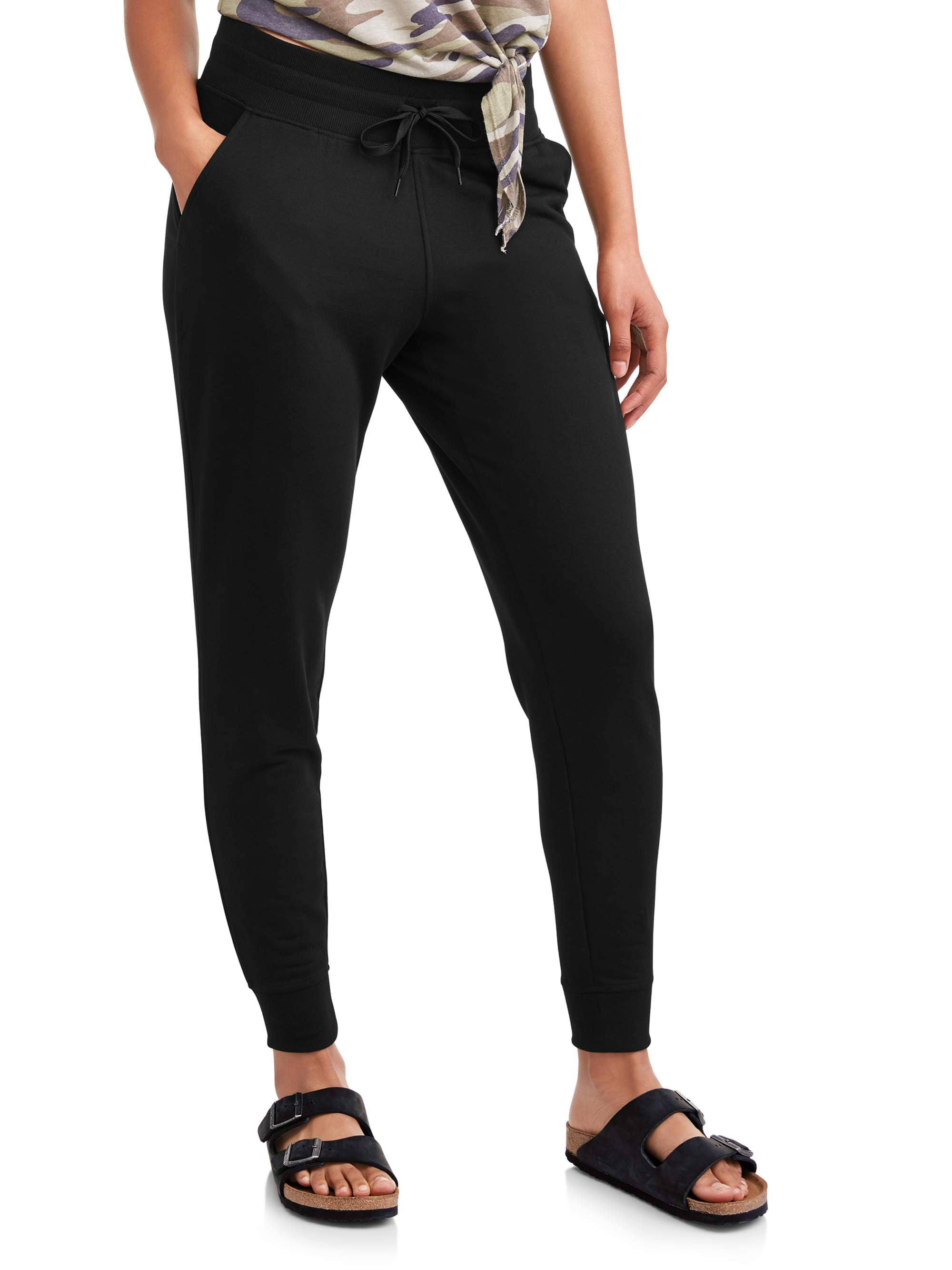 Avia Women's Core Athleisure Fleece Jogger Pant With Front Pockets