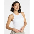 thumbnail image 1 of Avia Women's and Women's Plus Cotton Ruched Rib Tank Top, Sizes XS-4X, 1 of 7