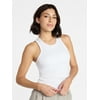 Avia Women's and Women's Plus Cotton Ruched Rib Ta