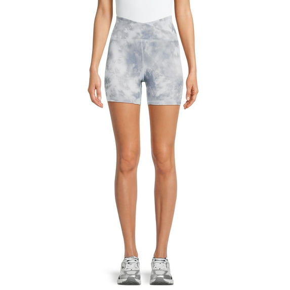 Avia Women's Crisscross Waist Bike Shorts, Sizes XS-XXXL