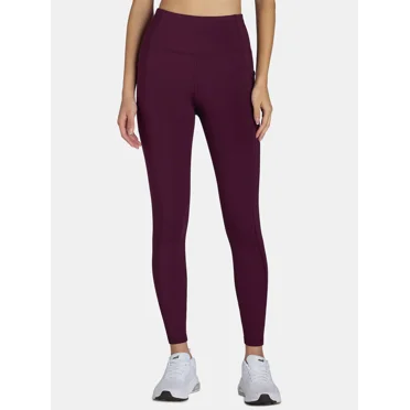 Avia Women's Cropped Active Leggings with Side Pockets, 25" Inseam, Sizes XS-XXL