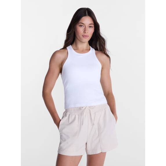 Avia Women’s Cropped Ribbed Tank Top, Sizes XS-XXXL