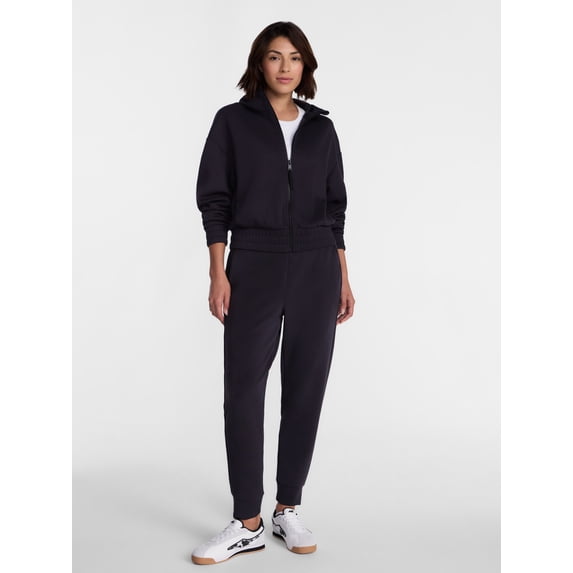 Avia Women's ScubaKnit Cropped Zip Hoodie, Sizes XS-XXXL
