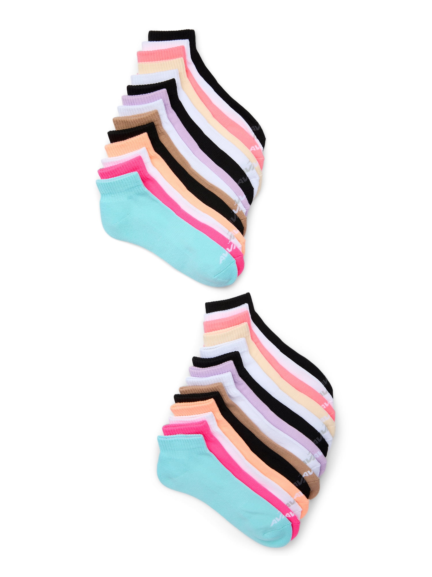 Avia Women's Cushioned No Show Socks, 14-Pack