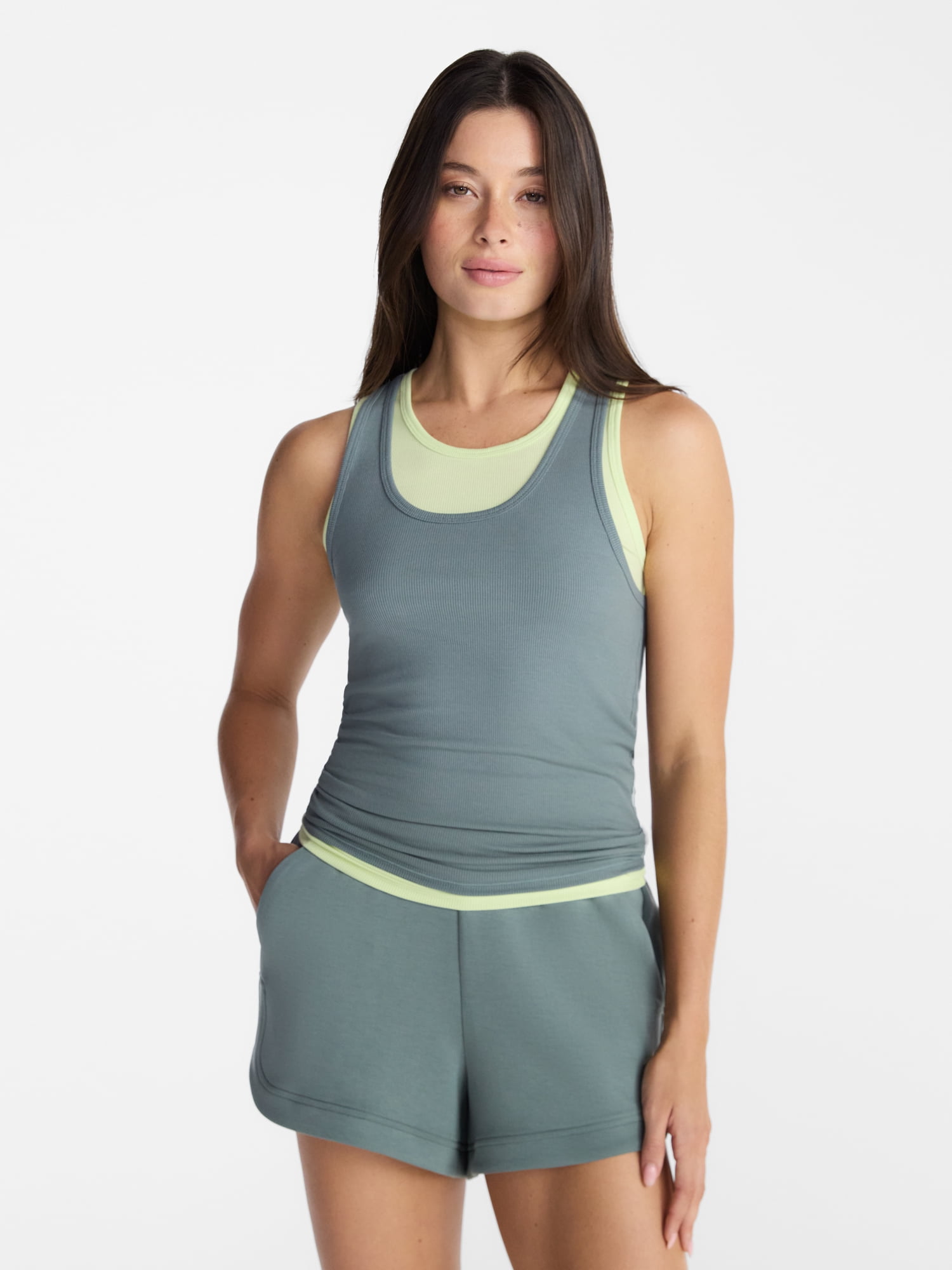 Avia Women's Double Layer Tank Top, Sizes XS-XXXL