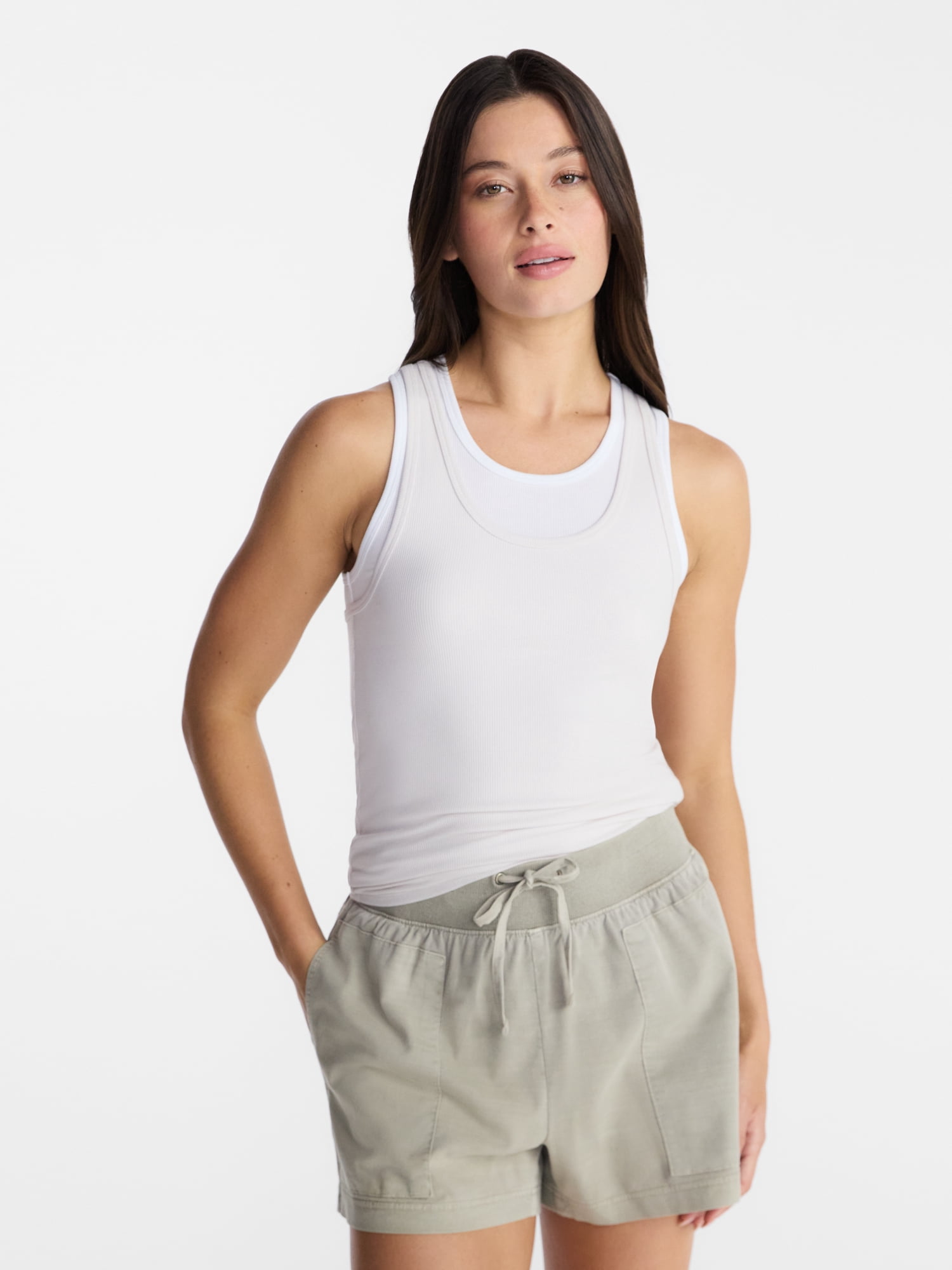 Avia Women's Double Layer Tank Top, Sizes XS-XXXL